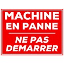 Panneau Machine en panne